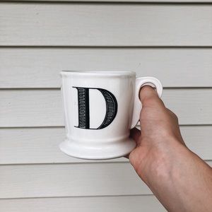 LETTER “D” ANTHROPOLOGY MUG